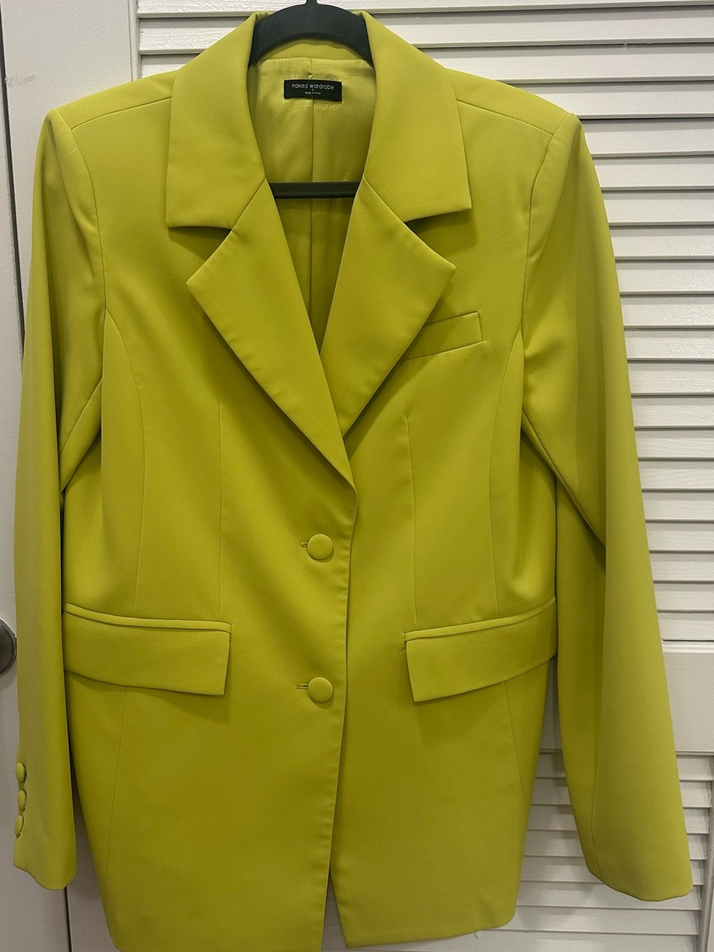 Naked Wardrobe Chartreuse Suit - Picture 4 of 5